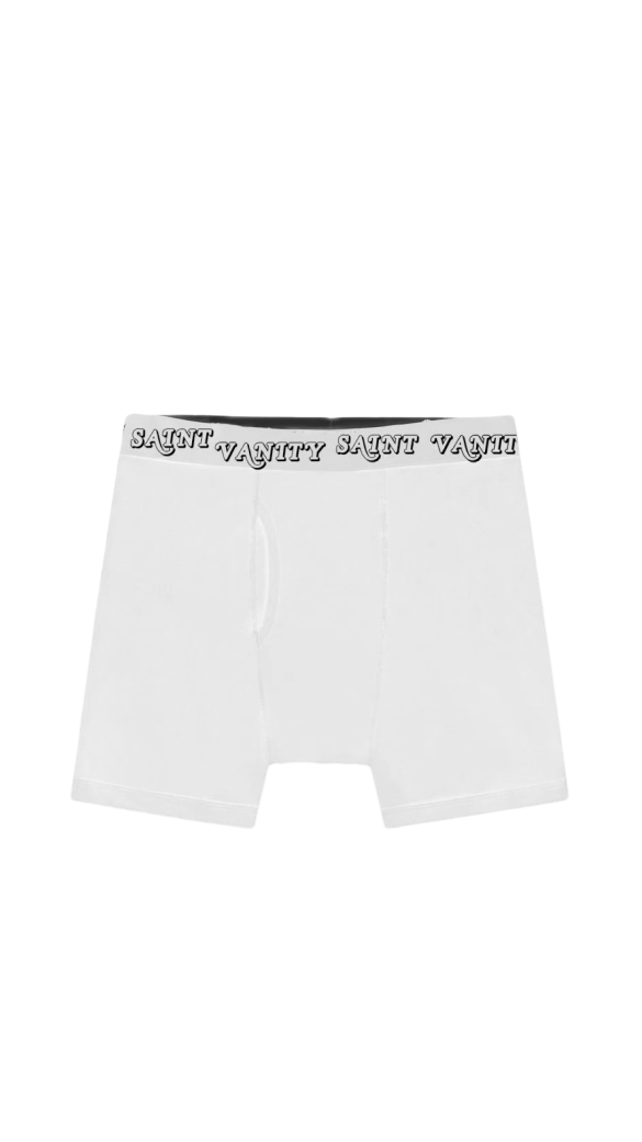 WHITE SAINT VANITY BOXERS