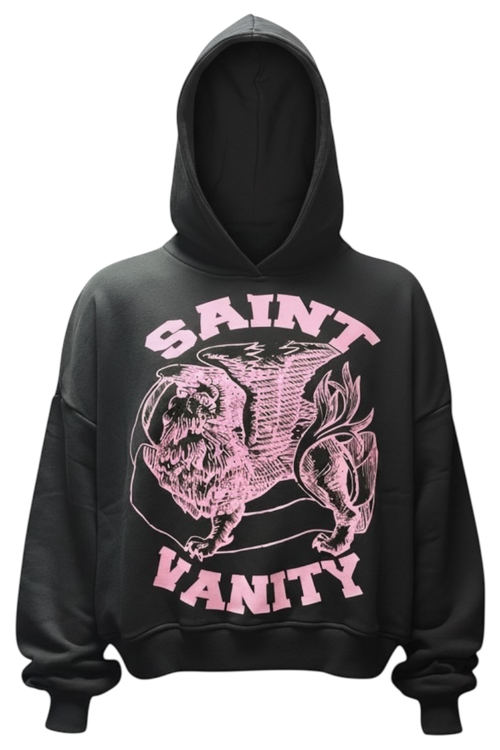BLACK & PINK GRIFFIN HOODIE