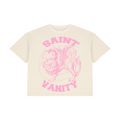 CREAM & PINK GRIFFIN T-SHIRT