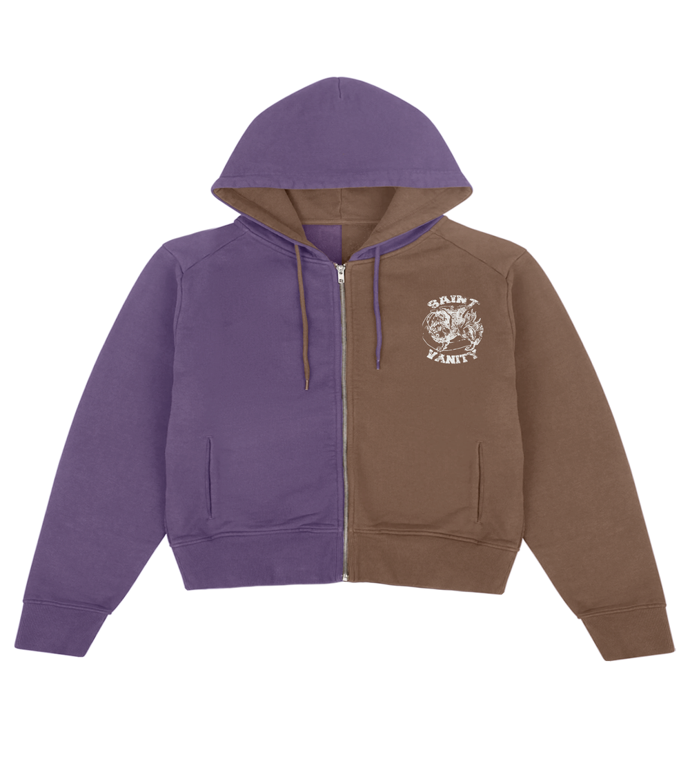 WHAT THE SAINT JACKET PURPLE/BROWN
