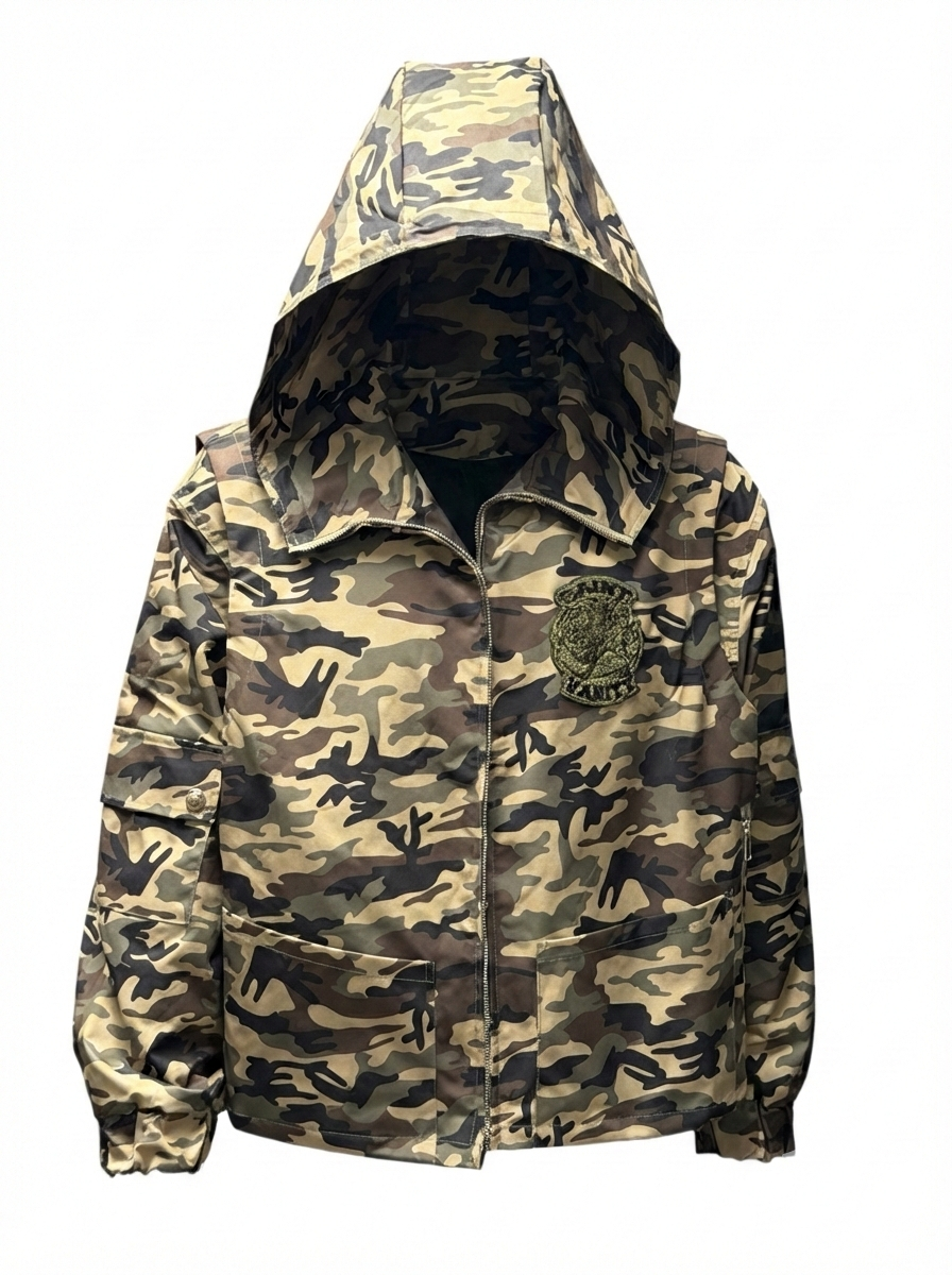 GREEN PATCH CAMO JACKET