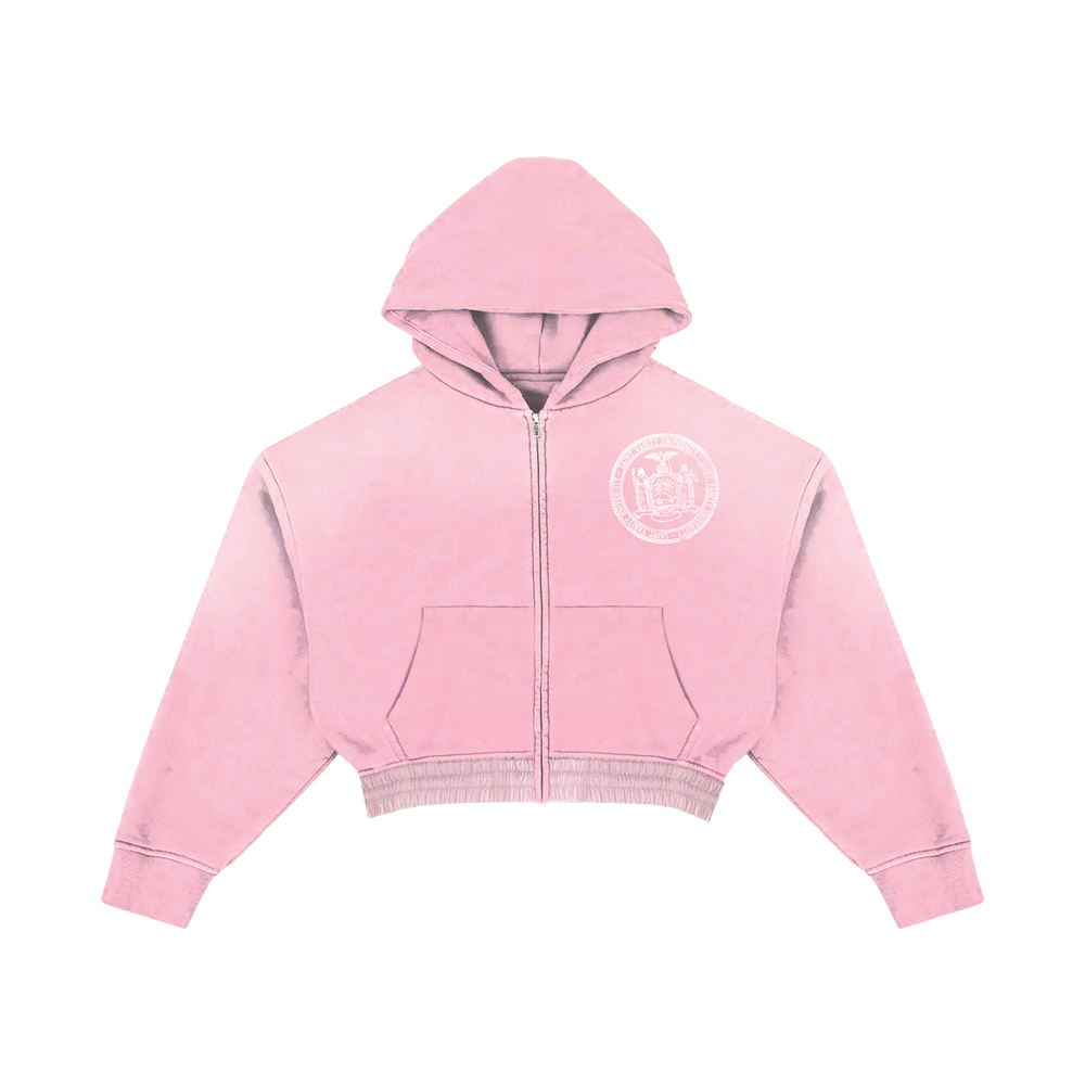 WOMEN PINK COLLEGIATE HOODIE