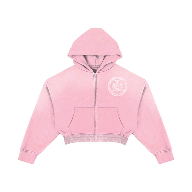 WOMEN PINK COLLEGIATE HOODIE