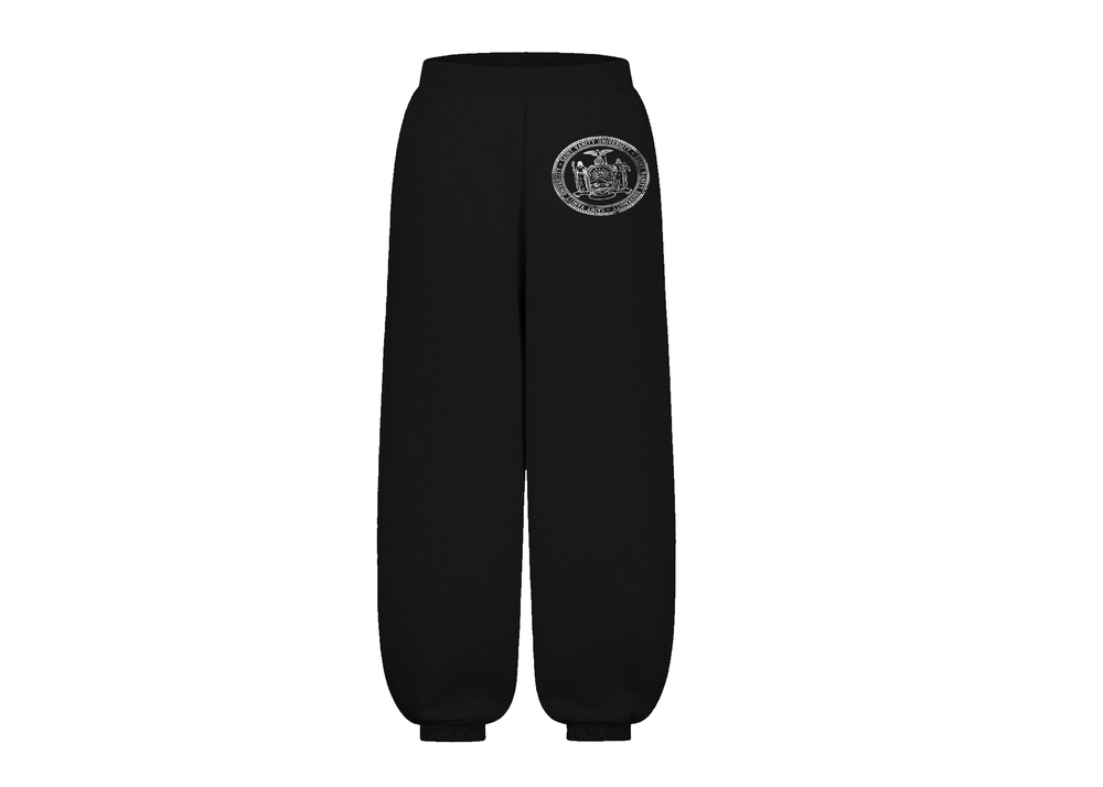BLACK COLLEGIATE SWEATS
