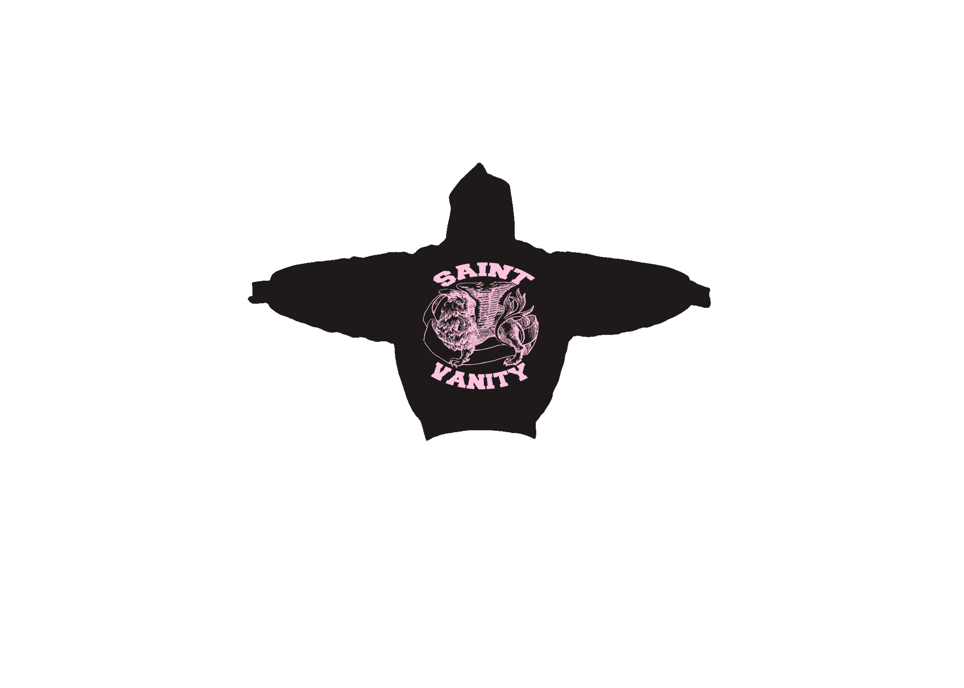 BLACK & PINK GRIFFIN HOODIE