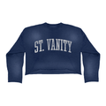 NAVY ASH CREWNECK