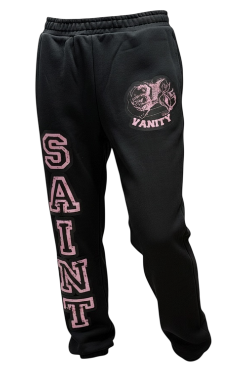 BLACK & PINK VARSITY SWEATS