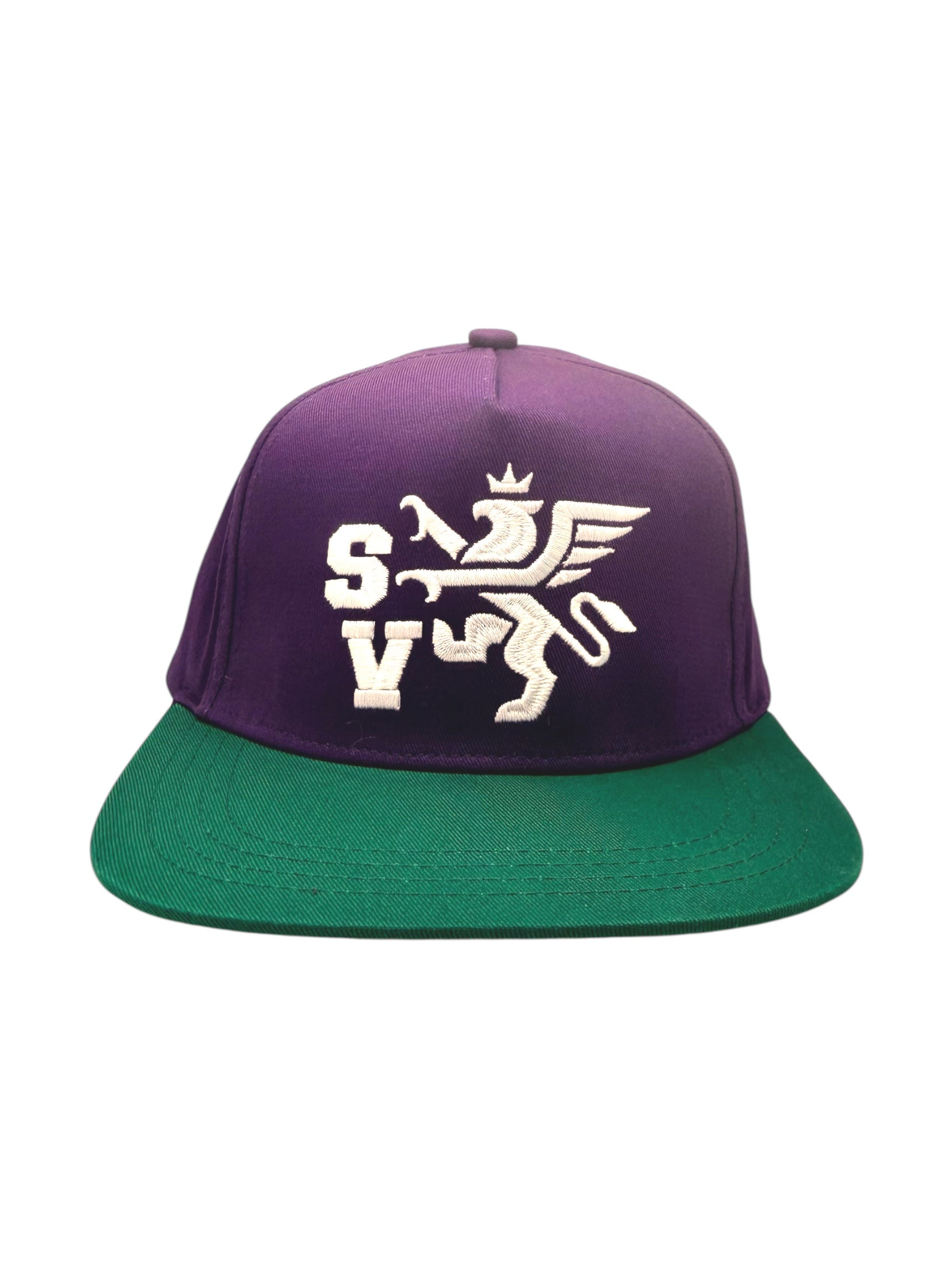 Plum & Green Griffin Snapback