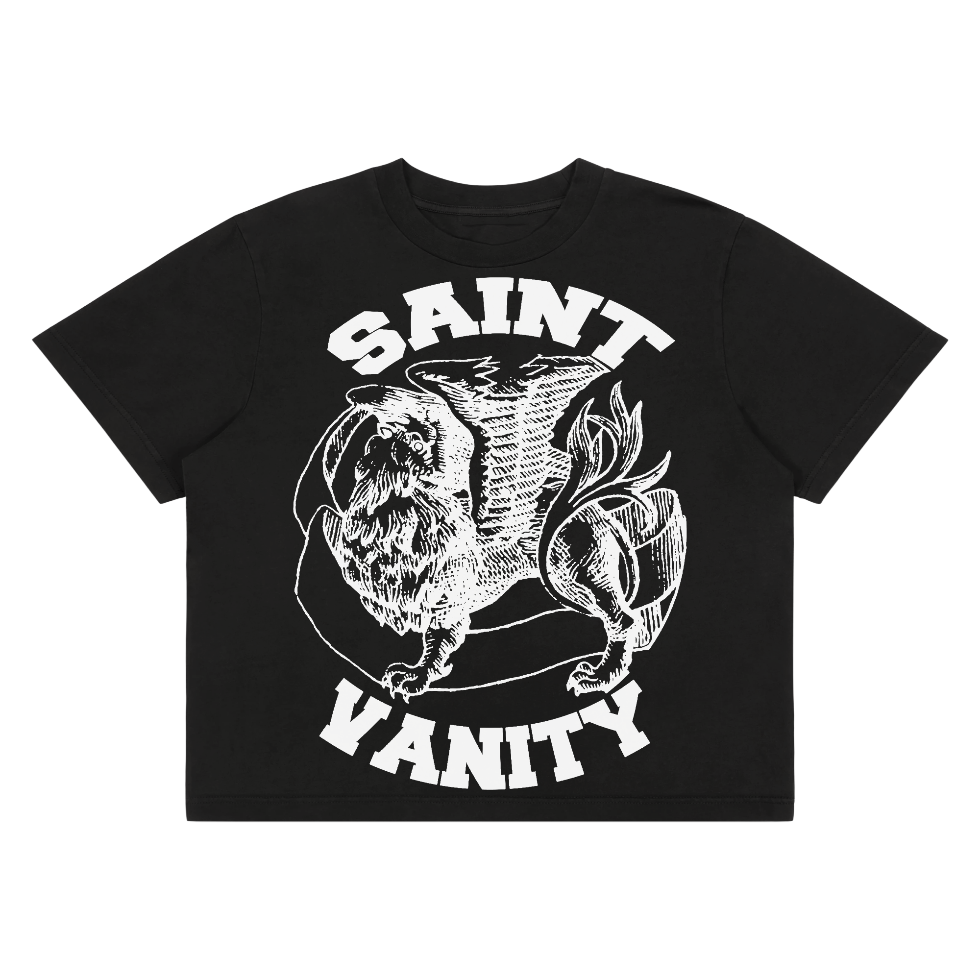 BLACK & WHITE GRIFFIN TEE
