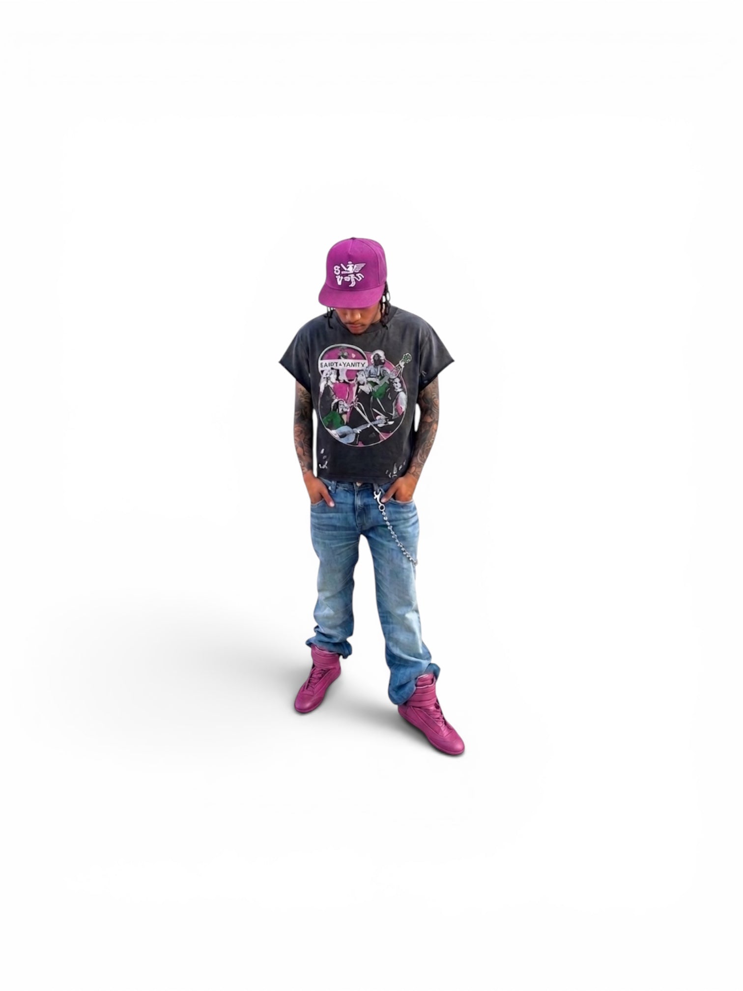 U-N-I SEX BAND TEE (PINK)
