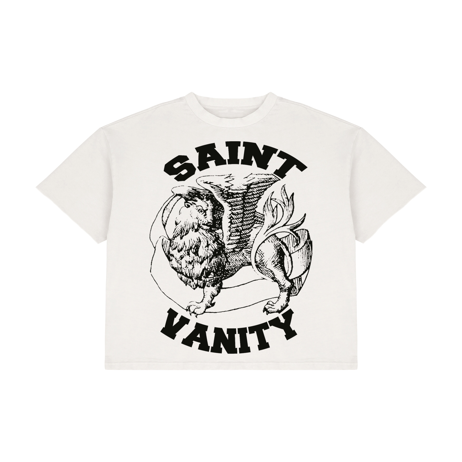 WHITE & BLACK GRIFFIN T-SHIRT
