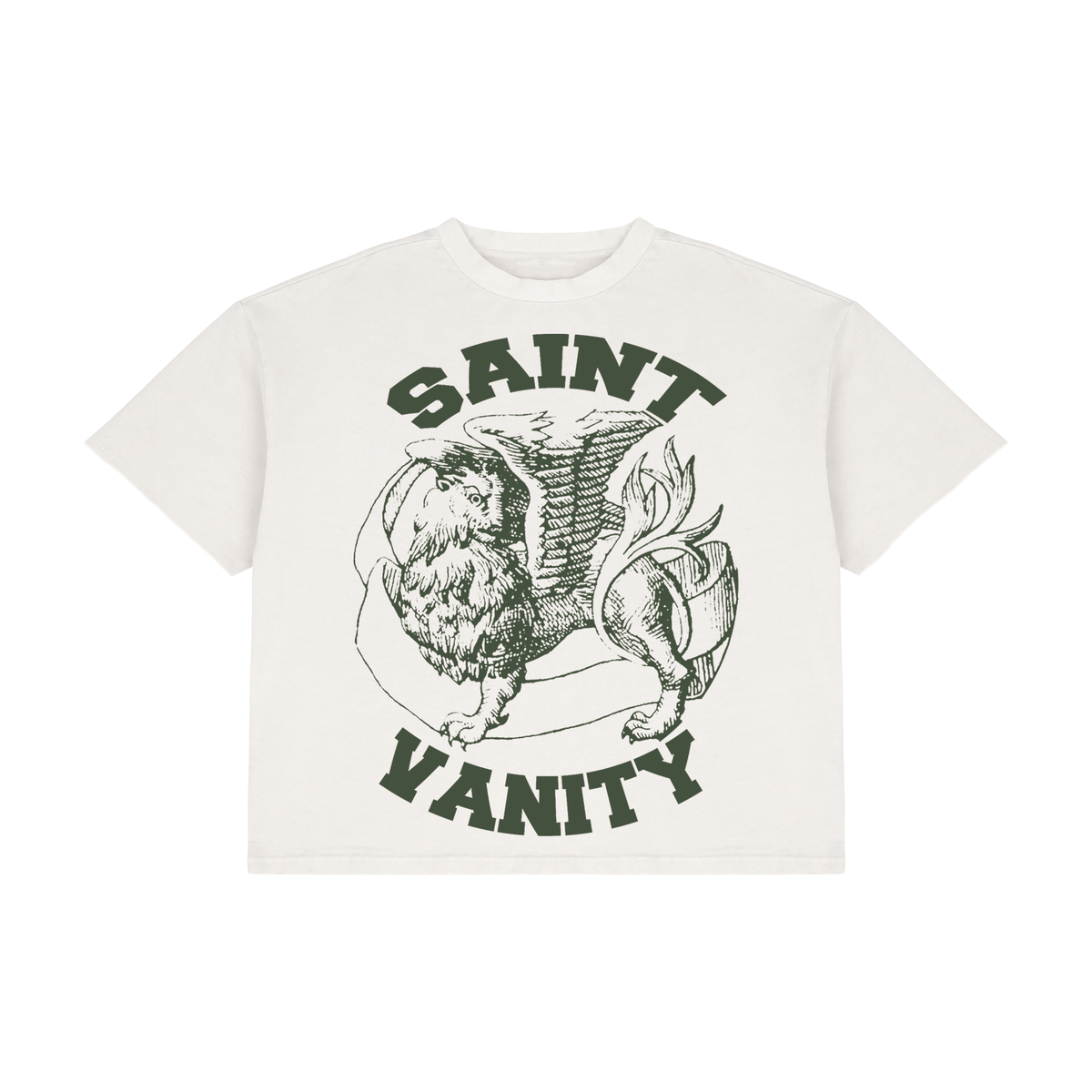 WHITE & GREEN GRIFFIN T-SHIRT