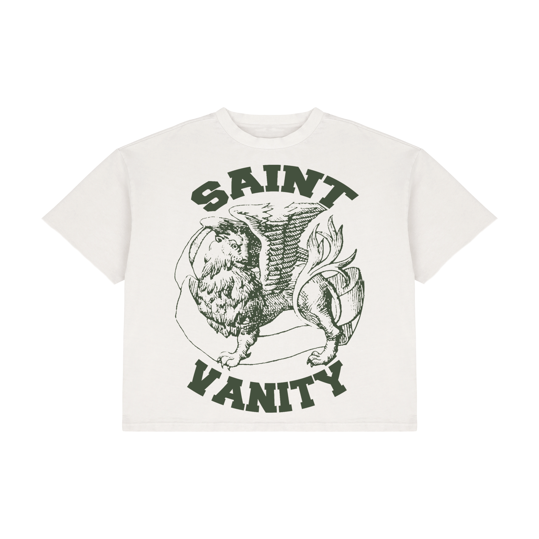 WHITE & GREEN GRIFFIN T-SHIRT
