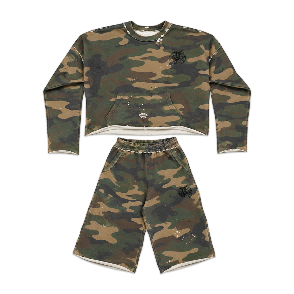 CAMO CREWNECK