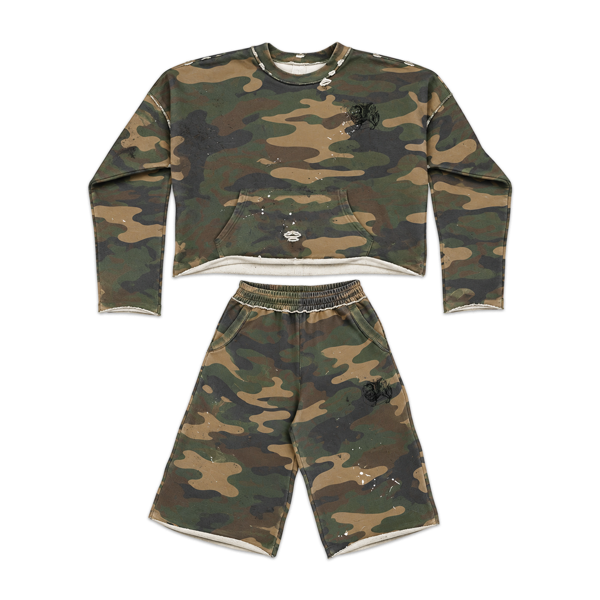 CAMO CREWNECK