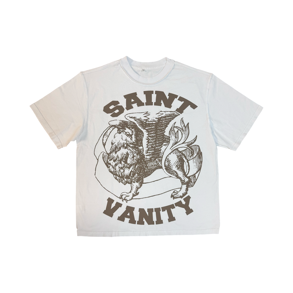 WHITE & BROWN GRIFFIN T-SHIRT